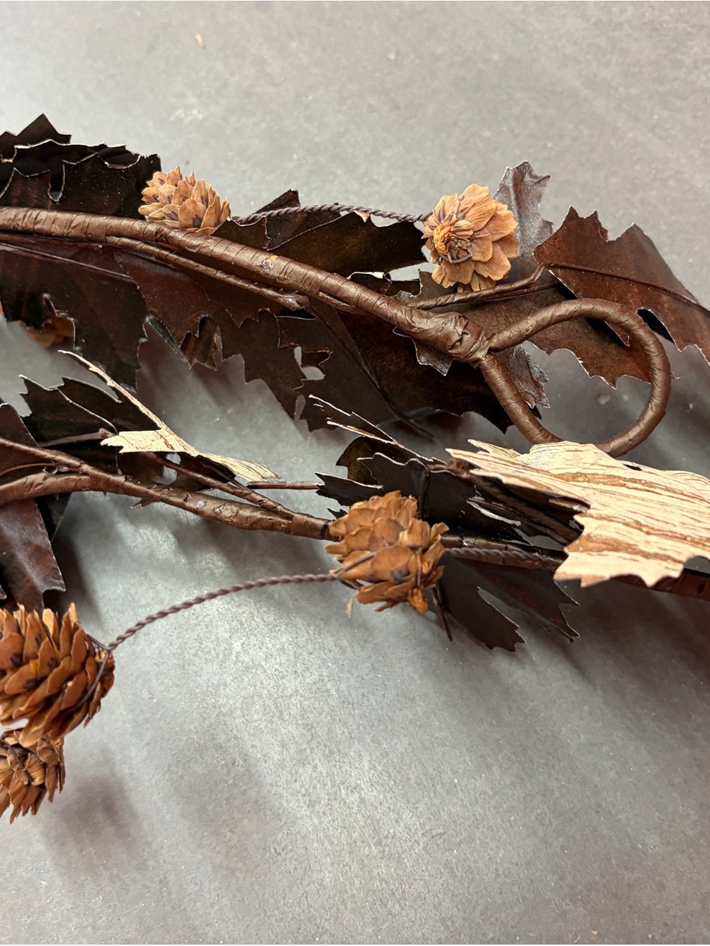 NWT Crate&Barrel Oak Leaf 6ft Garland